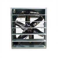 Elektrischer Wandmontierter Axialventilator Industrieller Abluftventilator 100% Kupferdrahtmotor 1400 U/min Edelstahl-Lüfterblatt Kugellager 1250mm