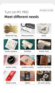 เครื่องเลเซอร์ไฟเบอร์มาร์กกิ้ง Daja M1 <span class=keywords><strong>Pro</strong></span> Mr Carve สำหรับร้านซ่อมเครื่องจักร โรงงานอาหารและเครื่องดื่ม ฟาร์ม ร้านอาหาร และใช้ในบ้าน - Product Image 6