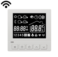 Thermostat intelligent WiFi programmable hebdomadaire moderne Telin AC819H pour chauffage au sol avec contrôle sans fil