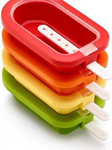 Contenitori Impilabili in <span class=keywords><strong>Silicone</strong></span> Leku-Pack Classic Senza BPA per Gelato <1L 16,5 cm - Product Image 1