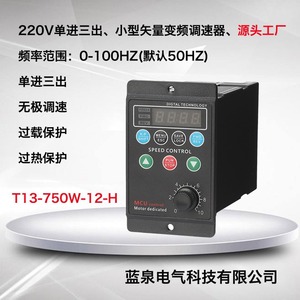 Controlador de Velocidad de Motor AC T13, 220V 50W 10A, Control Digital MCU, Inversor de Frecuencia Trifásico para Uso Industrial - Product Image 2