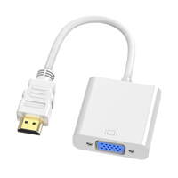 Cable Convertidor de HDTV a VGA, Adaptador VGA Macho a Hembra de 1080P HD HDTV, Conexión Plug and Play para Monitor, Proyector, Uso en Oficina