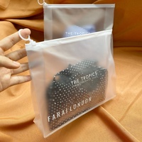 Bolsas de PVC Transparentes con Cierre y Logotipo Personalizado, Reciclables, con Serigrafía para Ropa y Calcetines
