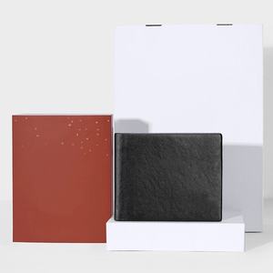 Portefeuille en cuir véritable vintage - Style rétro avec fenêtre d'identité - Product Image 1