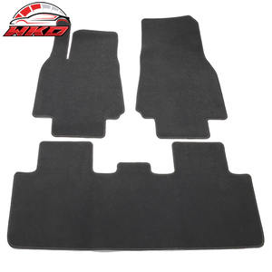 Tapis de sol pour Tesla Model Y 4 portes 20-24, tapis avant et arrière en velours gris - 3 pièces - Product Image 1