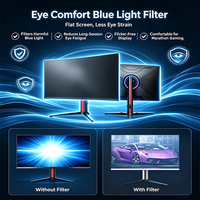Monitor para Juegos FHD de 27 Pulgadas, 1K, 300Hz, 1ms, Panel VA, 1920x1080, con HDMI, VGA, DP, para Cibercafés y Clubes de Juegos