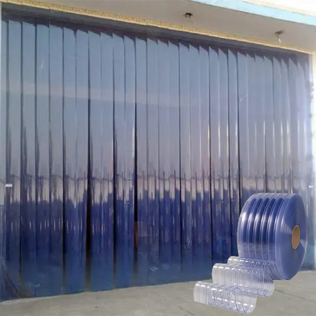 PVC Flexible Clear PVC Strip Curtain Transparent Soft PVC Plastic Tablecloth Roll