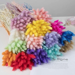 ZS003 vente en gros, Bouquet naturel en queue de lapin, herbe, lagus Ovatus, fleurs séchées pour décoration de mariage - Product Image 3