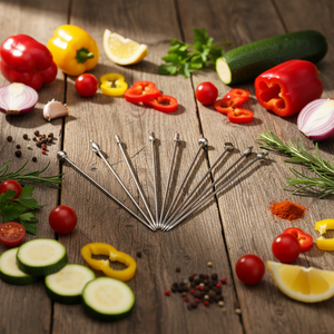 Forchette per Frutta in Acciaio Inox 304, Decorazioni per Cocktail, Forchette Creative per <span class=keywords><strong>Vino</strong></span> e Frutta - Product Image 3