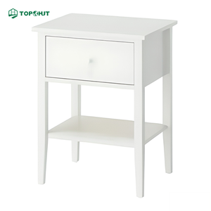 One-stop Solution House Interior Design Condo Bedroom Furniture Wooden <strong>Bedside</strong> <strong>Table</strong> with Drawer - Product Image 3