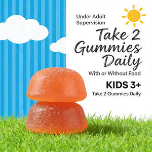 Probiotika, <span class=keywords><strong>Omega</strong></span> <span class=keywords><strong>3</strong></span> (ALA), Vitamin D3, C, Vitamin B12 Bio-Kinder-Multivitamin-Gummis zur Unterstützung des Immunsystems - Product Image 4