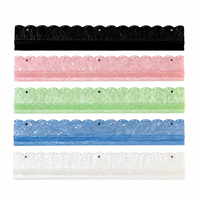 Règle de Mahjong en Acrylique Transparent de Luxe, Taille Standard Américaine, Design Transparent de Précision pour les Joueurs de Mahjong Américains