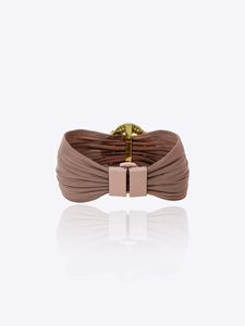Bracelet en maille Royal Blush Danta Gems, élégant et luxueux, inspiré des créations de designers, doré, fait main, pour femme, idéal pour les soirées. - Product Image 4