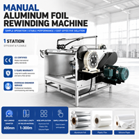 Máquina Rebobinadora de Lámina de Aluminio de un Solo Eje con Sistema de Control de Tensión y Freno de Polvo Magnético