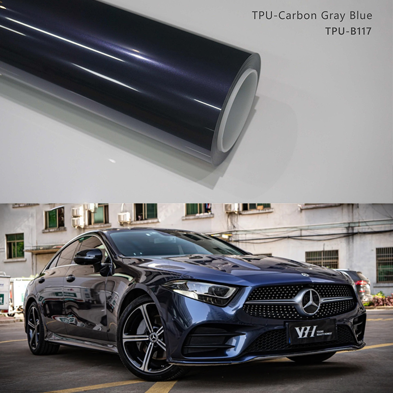 สีน้ำเงินสีเทาคาร์บอน TPU