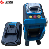 Niveau laser multifonctionnel 12/16 lignes, résistant aux chocs, alimenté par une batterie au lithium Makit pour la construction, l'ingénierie et la topographie