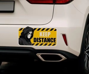 Custom Removable Vinyl <b>Car</b> Bumper Stickers High Quality Eco-friendly Uv Laminated Weatherproof Self-adhesive Outdoor <b>Decals</b> - Product Image 1