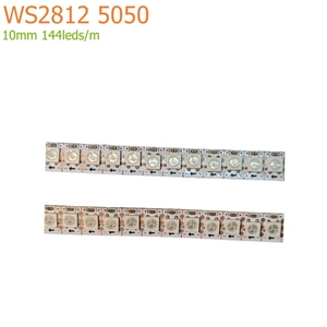 10 mét PCB SMD5050 144 <span class=keywords><strong>pixel</strong></span> WS2812 DC5V <span class=keywords><strong>RGB</strong></span> <span class=keywords><strong>pixel</strong></span> địa chỉ linh hoạt <span class=keywords><strong>LED</strong></span> Strip - Product Image 3