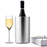 Refroidisseur de vin en métal à Double paroi de 1,6 l, bouteille de bière, seau à glace en acier inoxydable