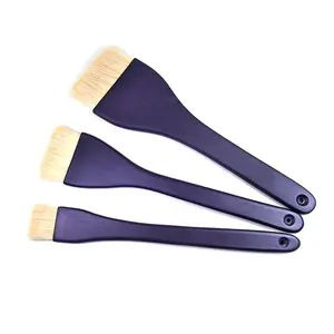 Factory Wholesale Best Sale Youngly White Goat Bristle Hair Brushes Customized LOGO Black Wooden Handle Mop Brush