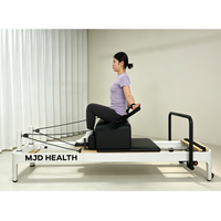 Matériel de fitness professionnel en aluminium pour club de yoga : Machine de Pilates, lit de stretching, Reformer de fitness à rail fixe pour salle de sport