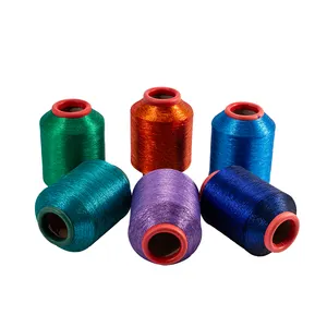 Alta Qualidade Fabricante MH-type Metallic Yarn tricô fio metálico Fio metálico