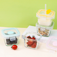 Boîte de conservation pour aliments pour bébés, 150 ml, hermétique, anti-fuite, pot de conservation pour collations pour bébés avec couvercle ventilé, compatible congélateur et micro-ondes pour nourrissons