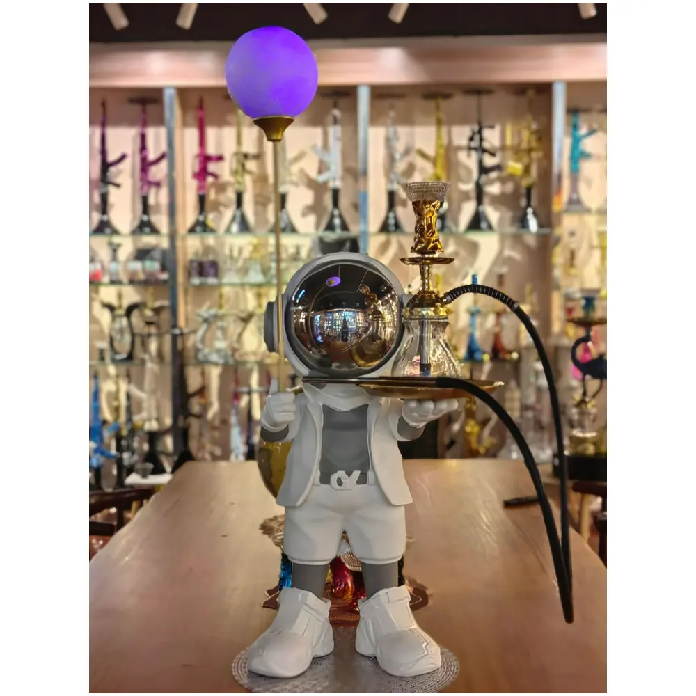 Wholesale 105CM Big Size Hookahs Display Astronaut Shisha Narguil Smoking Hookah Shisha With Led Light