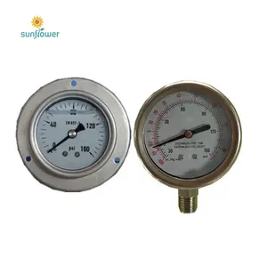 High quality contact switch bourdon tube pressure gauge with switch contacts