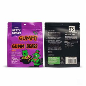 Custom <b>Mylar</b> Child Proof Smell Edible Matte Zip <b>Bag</b> Reusable Dye Cut Cookie Candy <b>Mylar</b> <b>Bags</b> 3.5G 7G Food Storage <b>Bags</b> - Product Image 4