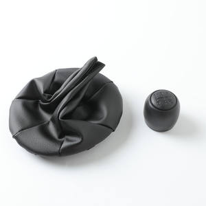 ฝาครอบหัวเกียร์รถยนต์ FUXIN ทำจากหนัง PU สำหรับ Fiat 500C Panda 03-12 เกียร์ธรรมดา - Product Image 2