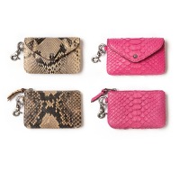 Dompet Wanita Kulit Asli Mewah Desainer Tipis dengan Ritsleting, Tempat Kartu Pendek, Model Fashion