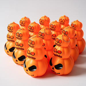 <b>Halloween</b> Pumpkin Plastic LED Night Light <b>Decoration</b> Atmosphere Light European Style Scene Layout Props Small Ornaments - Product Image 1