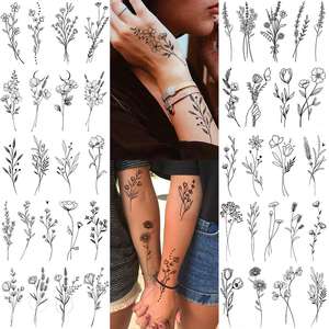 <span class=keywords><strong>Tatuajes</strong></span> Temporales de <span class=keywords><strong>Flores</strong></span> Individuales Sensuales <span class=keywords><strong>para</strong></span> Mujeres, Tatuaje Floral Realista <span class=keywords><strong>para</strong></span> <span class=keywords><strong>el</strong></span> <span class=keywords><strong>Cuello</strong></span>, Tatuaje Temporal Falso <span class=keywords><strong>para</strong></span> Adultos - Product Image 5