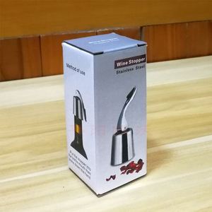 Reusable Stainless Steel Wine <b>Bottle</b> <b>Stopper</b> With Silicone Plug - Product Image 2