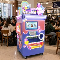 Estación Automatizada de Helados Purple Rabbit con Múltiples Opciones de Pago, Solución Empresarial sin Necesidad de Personal para Cines y Aeropuertos