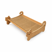 Base de lit pour animaux de compagnie USMILEPET en chêne naturel, lit pour animaux de compagnie personnalisé, lit pour animaux de compagnie respectueux de l'environnement, cadre de lit pour chien pour chiot d'intérieur