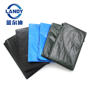 Couverture de <span class=keywords><strong>piscine</strong></span> ronde Landy en PE de 18 pieds, résistante au vent et aux UV, filet anti-feuilles pour <span class=keywords><strong>piscine</strong></span> hors sol - Product Image 2