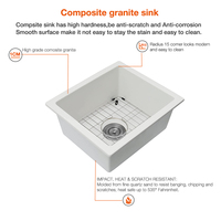 Fabricant ensemble d'évier de cuisine en céramique de quartz de couleur blanche en pierre de granit personnalisé pour la cuisine