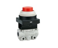 VM130F0130GA vanne mécanique, interface, commande par bouton 1/8, pression de fonctionnement maximale 8 bar III B, bouton rouge, série VM100