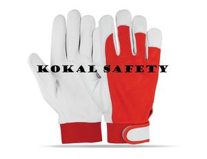 Gants de travail mécaniciens KOKAL SAFETY en cuir de chèvre, durables, antidérapants et anti-coupures - Product Image 6