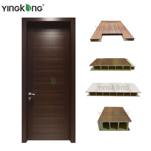 Yingkang prix de gros WPC panneau de porte étanche WPC assemblage porte peut faire toutes les tailles pour l'arabie saoudite usine - Product Image 1