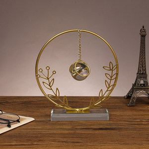 Home Living Room Wine Cabinet Geometric <b>Crystal</b> <b>Ball</b> Decoration Metal Office Desktop Decoration Crafts - Product Image 3