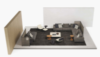 Canapé modulaire sectionnel pour salon, hôtel, appartement, villa, mobilier de salon minimaliste OEM