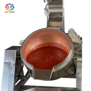 Approvisionnement direct d'usine |   Poêle à frire en cuivre de qualité supérieure à prix d'usine avec système de mélange planétaire pour confiture et sauce, pot turc en cuivre - Product Image 4