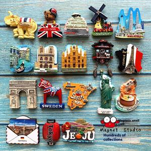Aimant de réfrigérateur en résine Europe et États-Unis Souvenirs de <span class=keywords><strong>voyage</strong></span> du monde créatif Impression promotionnelle bon marché Aimant de réfrigérateur en Grèce - Product Image 4
