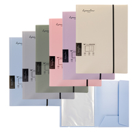 2025 Morandi Color Display 20 Bolsillos transparentes Protector de hojas Archivo de PP Carpeta de plástico de color transparente para Carpeta de presentación