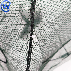 American Best Aquaculture Piège à crabe pliable à 7 trous Piège à écrevisses Crawdad Piège à pêche pliant style parapluie - Product Image 4