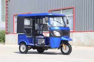 Tricycle électrique pour passagers Tricycle électrique à 3 roues Tuk Tuk et <span class=keywords><strong>taxi</strong></span> <span class=keywords><strong>2</strong></span> rangées de toit souple - Product Image 3
