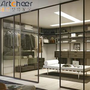 Meubles de chambre à coucher Foshan pour chambre king-size, design italien, avec portes coulissantes, pour villa et appartement - Product Image 2